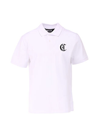 Just Cavalli Beyaz Erkek Polo T-Shirt 76OAGG17