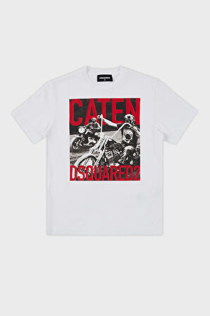 Dsquared2 Çocuk T Shirt DQ0158-D00MQ WHITE