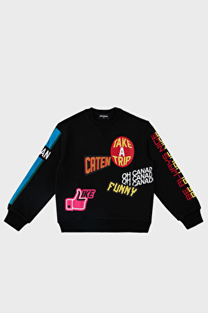 Dsquared2 Çocuk Sweat DQ0223-D00U7 BLACK