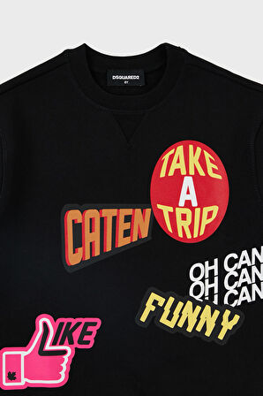 Dsquared2 Çocuk Sweat DQ0223-D00U7 BLACK