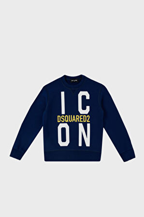 Dsquared2 Çocuk Sweat DQ0245-D002Y BLUE