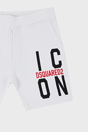 Dsquared2 Çocuk Short DQ0250-D002Y WHITE