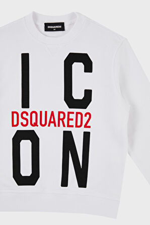 Dsquared2 Çocuk Sweat DQ0245-D002Y WHITE