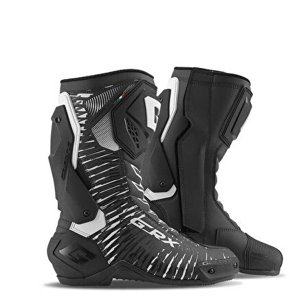 GAERNE G-RX RACING ÇİZME SİYAH BEYAZ