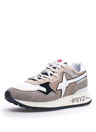 W6YZ Bej - Çok Renkli Erkek Süet + Tekstil Sneaker YAK-M.
