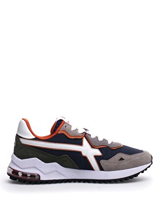 W6YZ Bej - Lacivert Erkek Süet + Tekstil Sneaker BREEZE-M.