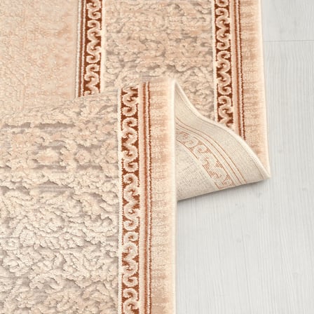 ANATOLIA HALI EZGİ -Vizon / Kiremit -Oturma Odası, Salon -Kolay Temizlenebilir
