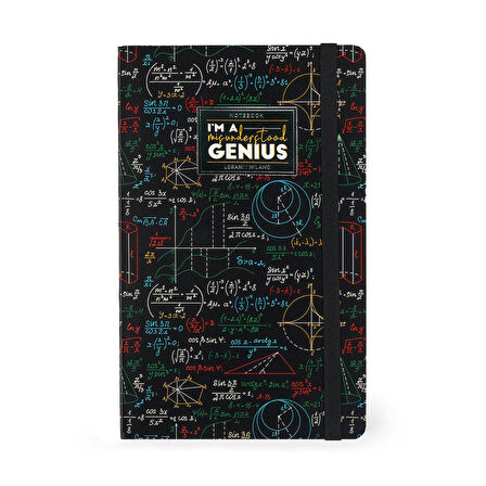 Legami Sert Kapak Medium Çizgili Defter Genius VNOTP0104