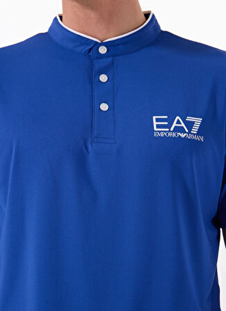 EA7 Bisiklet Yaka Mavi Erkek T-Shirt MULTI-SPORT SERAFINO