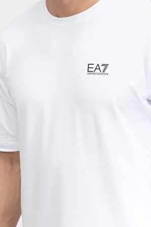 Bisiklet Yaka Erkek T-Shirt-Beyaz | XXL