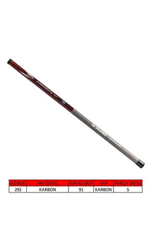 3010 Xperformance Pole Red Model Balıkçı Göl Olta Kamışı 500 Cm