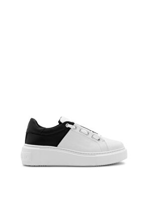 Kadın Baraga Lace-Up Sneakers - Beyaz/Siyah | 37