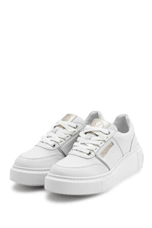 Kadın Baraga Lace-Up Bağçıklı Sneakers - Beyaz | 39