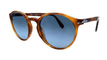 PERSOL  3171-S 96/Q8 52  Unisex TURUNCU Yuvarlak Çerçeve Güneş Gözlüğü