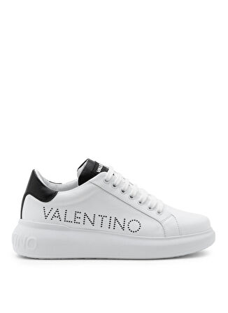 Valentino Beyaz - Siyah Erkek Deri Sneaker 95B2302VIT