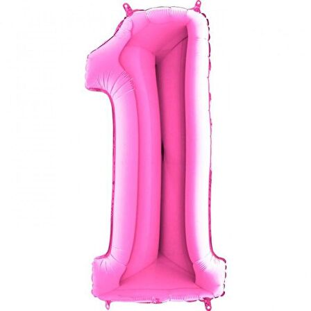 FOLYO BALON RAKAM 1 FUŞYA 102CM