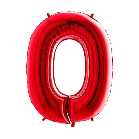 RAKAM BALON FOLYO 0 KIRMIZI