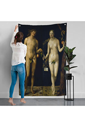 Albrecht Dürer - Adem İle Havva Duvar Örtüsü - Adam and Eve-8053
