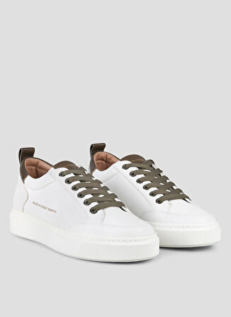 Alexander Smith Beyaz - Haki Erkek Sneaker BOND