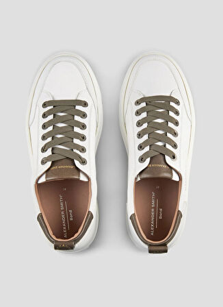 Alexander Smith Beyaz - Haki Erkek Sneaker BOND