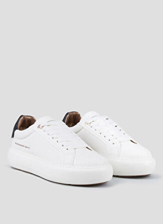 Alexander Smith Beyaz - Siyah Kadın Sneaker ASBBSOW3561WBK