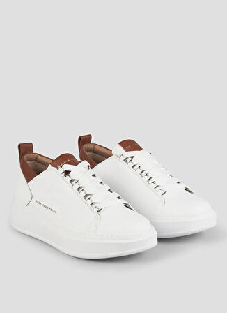 Alexander Smith Beyaz - Kahverengi Erkek Sneaker WEMBLEY