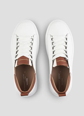 Alexander Smith Beyaz - Kahverengi Erkek Sneaker WEMBLEY