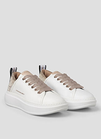 Alexander Smith Beyaz - Kahverengi Kadın Sneaker ASBBWYW0507WNU