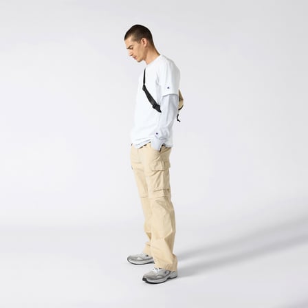 Champion Relaxed Fit Erkek Beyaz T-Shirt