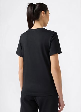 Champion 118428-KK001 Short Sleeve T-shirt Siyah Erkek Yuvarlak Yaka T-Shirt