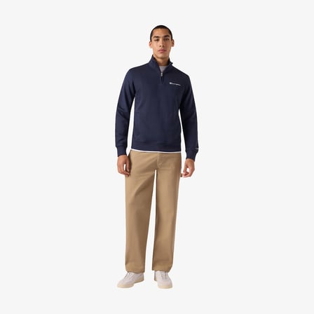 Champion Half Zip  Erkek Lacivert Sweatshirt