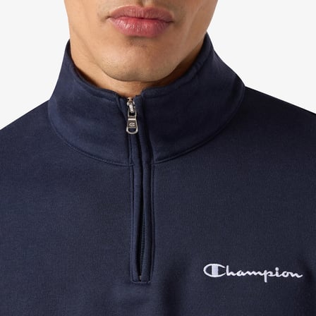 Champion Half Zip  Erkek Lacivert Sweatshirt