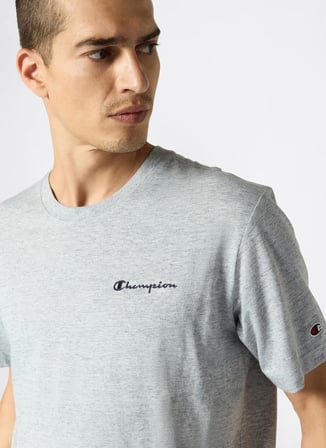 Champion 221798-EM021 SS Tee Gri Erkek T-Shirt
