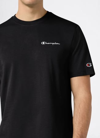 Champion 221798-KK001 SS Tee Siyah Erkek T-Shirt