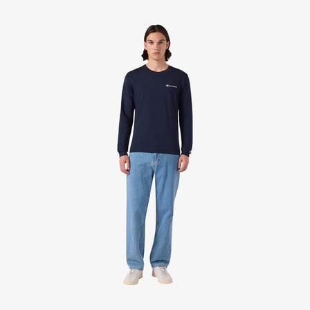 Champion Ls  Erkek Lacivert T-Shirt