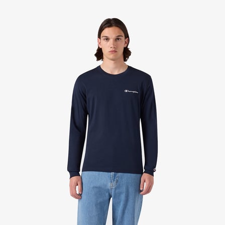 Champion Ls  Erkek Lacivert T-Shirt