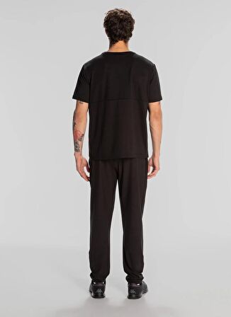 Kappa 321X73W KOMBAT MORTON Siyah Erkek Bisiklet Yaka Regular Fit T-Shirt