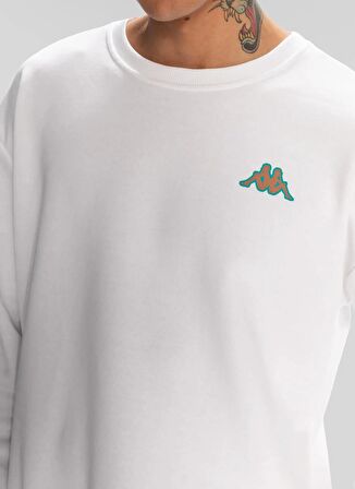 Kappa Sweatshirt, M, Beyaz