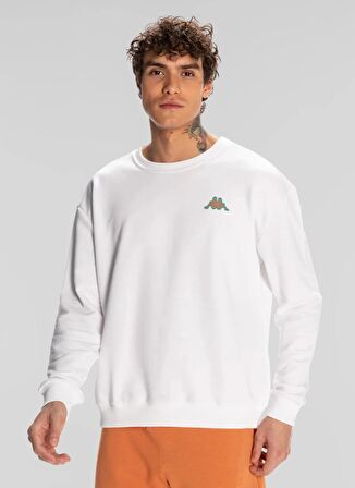 Kappa Sweatshirt, M, Beyaz