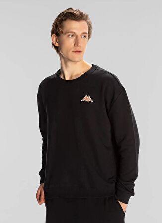 Kappa Sweatshirt, S, Siyah