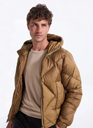 K-Way Gri - Kahve Erkek Mont K8136FW_QUILL SUPER LIGHT THERMO HE