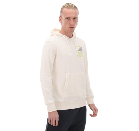 371U1CW-001 Kappa Authentıc Spacetıme Hoodıe Erkek Sweatshirt Krem