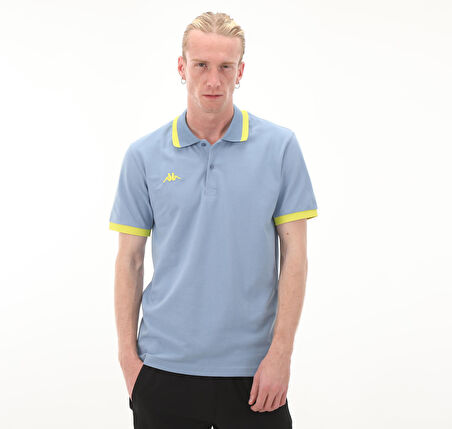 351W46W-A1O Kappa Logo Neon Erkek T-Shirt Mavi
