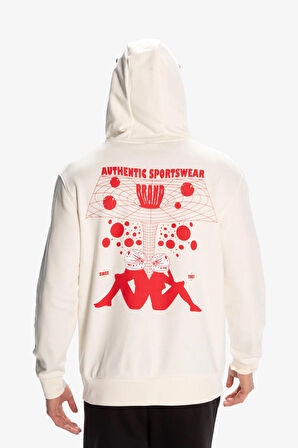 Kappa Authentic Space Jump  Erkek Beyaz Sweatshirt 371S8GW-001