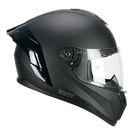 CGM 330A RIOT Sport Kapalı Kask Spoyler Siyah -XL