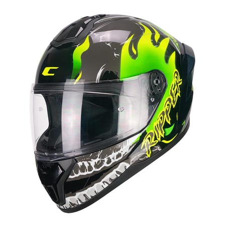 CGM 330R RIOT RIPPER Kapalı Kask Siyah/Sarı-M