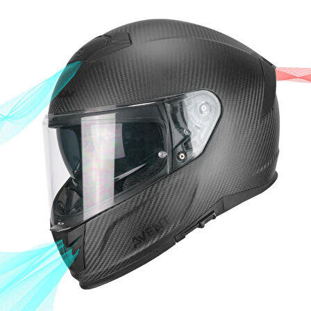 CGM 361C AVENT PRO Full Carbon Kapalı Kask Mat Karbon - XL