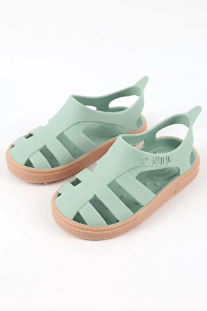 Boatilus Bioty-B PastelGreen/Beige Çocuk Sandalet