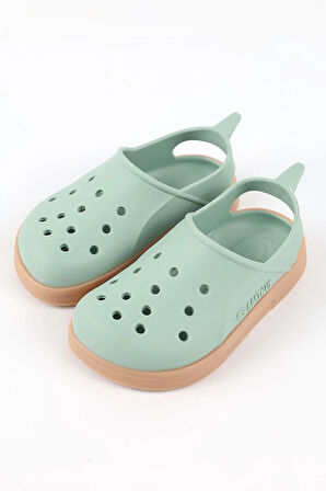 Boatilus Cloggy-B PastelGreen/Beige Çocuk Sandalet