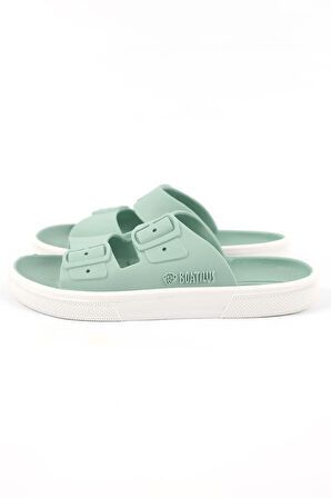 Boatilus Rocksy-F PastelGreen/White Çocuk Terlik
